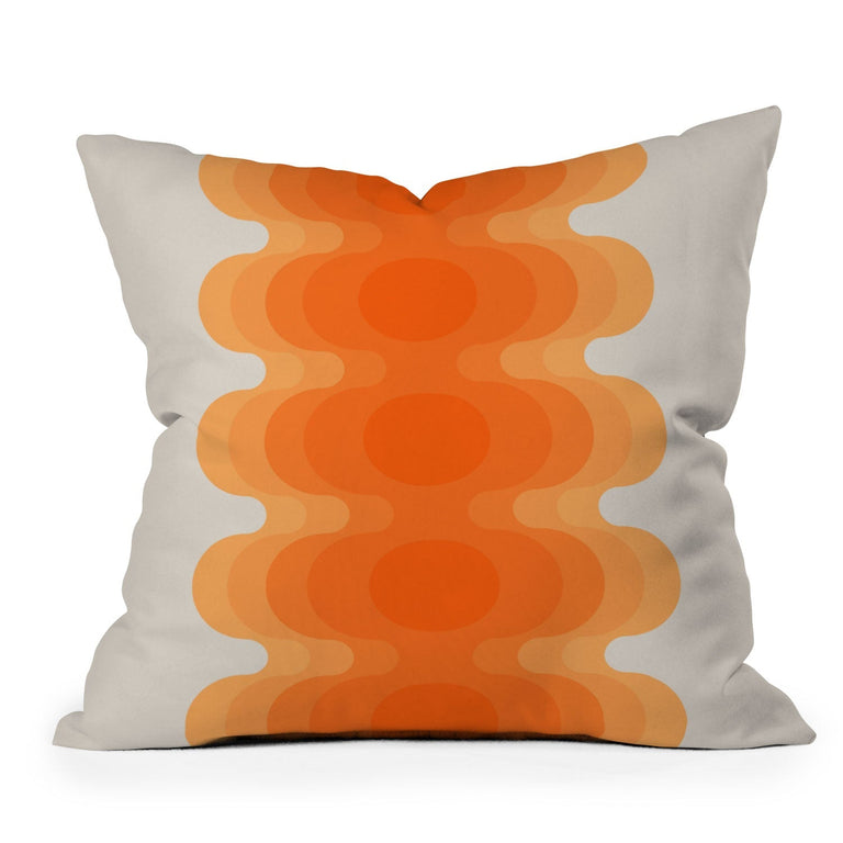 ECHOES CREAMSICLE THROW PILLOW