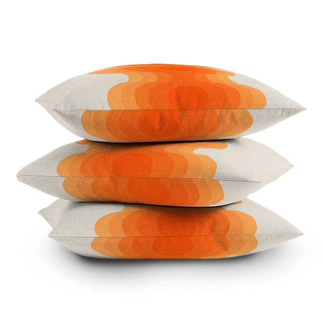 ECHOES CREAMSICLE THROW PILLOW