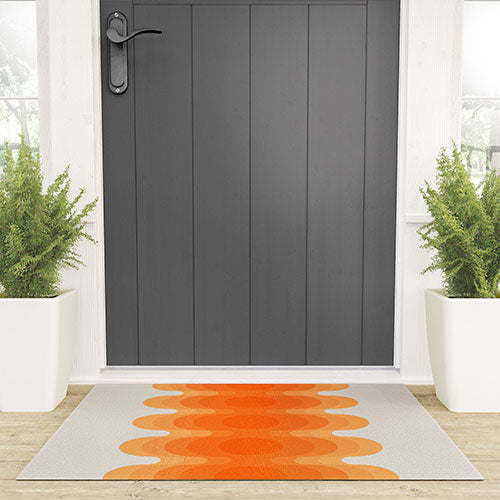 Echoes Creamsicle Welcome Mat