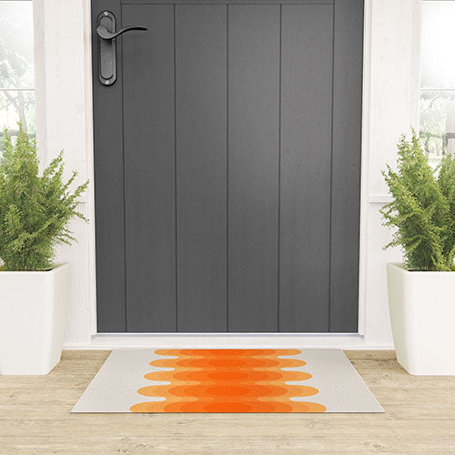 Echoes Creamsicle Welcome Mat