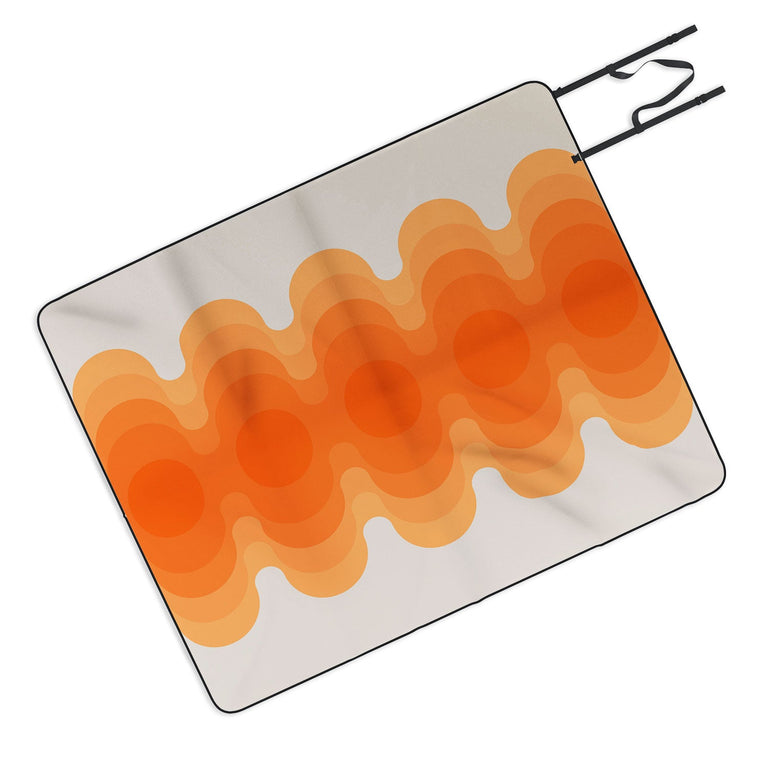 Echoes Creamsicle Picnic Blanket