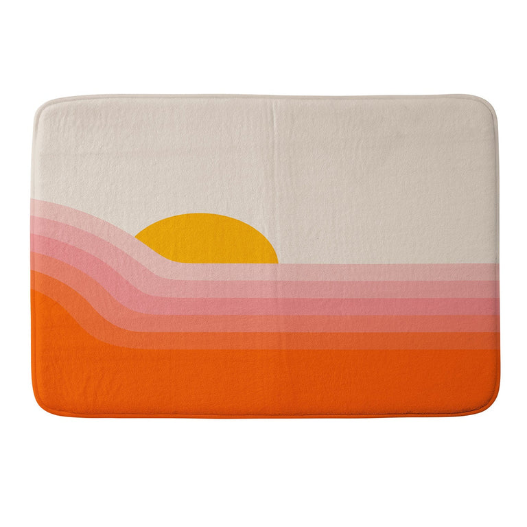 CIRCA78DESIGNS STRAWBERRY DIPPER MEMORY FOAM BATH MAT