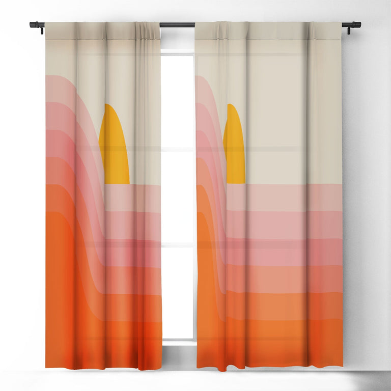 STRAWBERRY DIPPER BLACKOUT NON REPEAT WINDOW CURTAIN