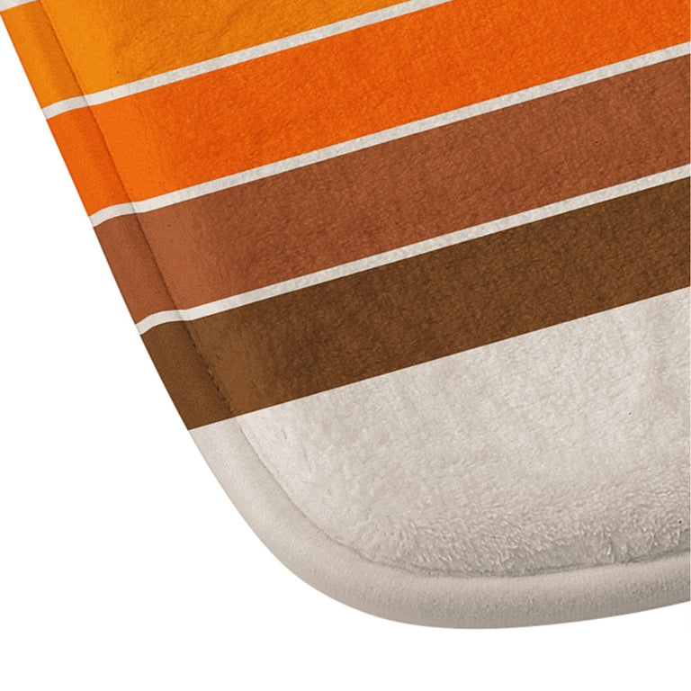 CIRCA78DESIGNS TAN TUNNEL MEMORY FOAM BATH MAT