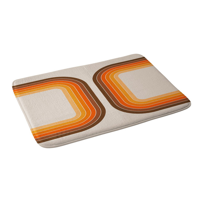 CIRCA78DESIGNS TAN TUNNEL MEMORY FOAM BATH MAT
