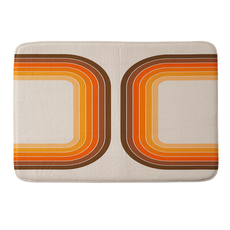 CIRCA78DESIGNS TAN TUNNEL MEMORY FOAM BATH MAT