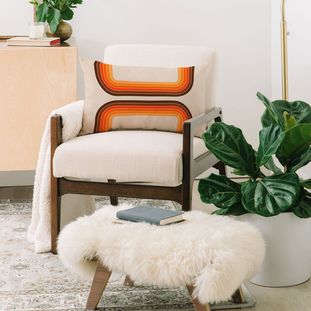 TAN TUNNEL THROW PILLOW