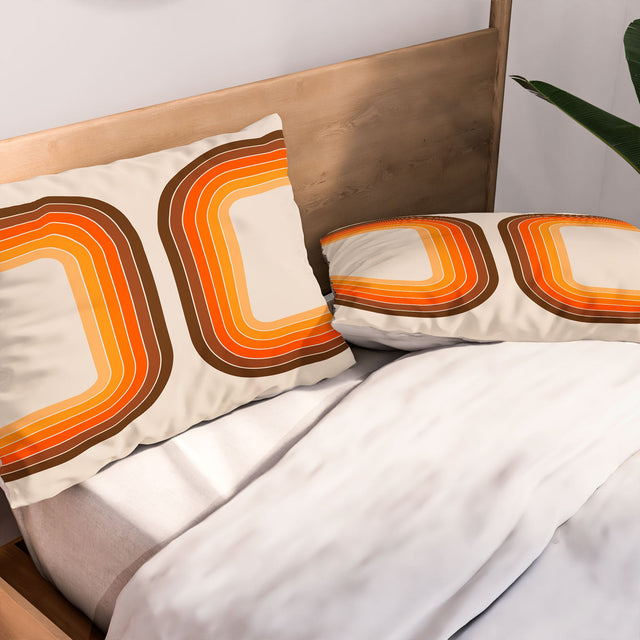 TAN TUNNEL PILLOW SHAMS