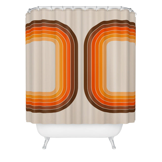 CIRCA78DESIGNS TAN TUNNEL SHOWER CURTAIN