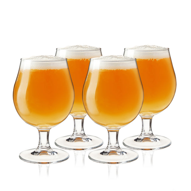 BEER TULIP GLASSES, SET OF 4