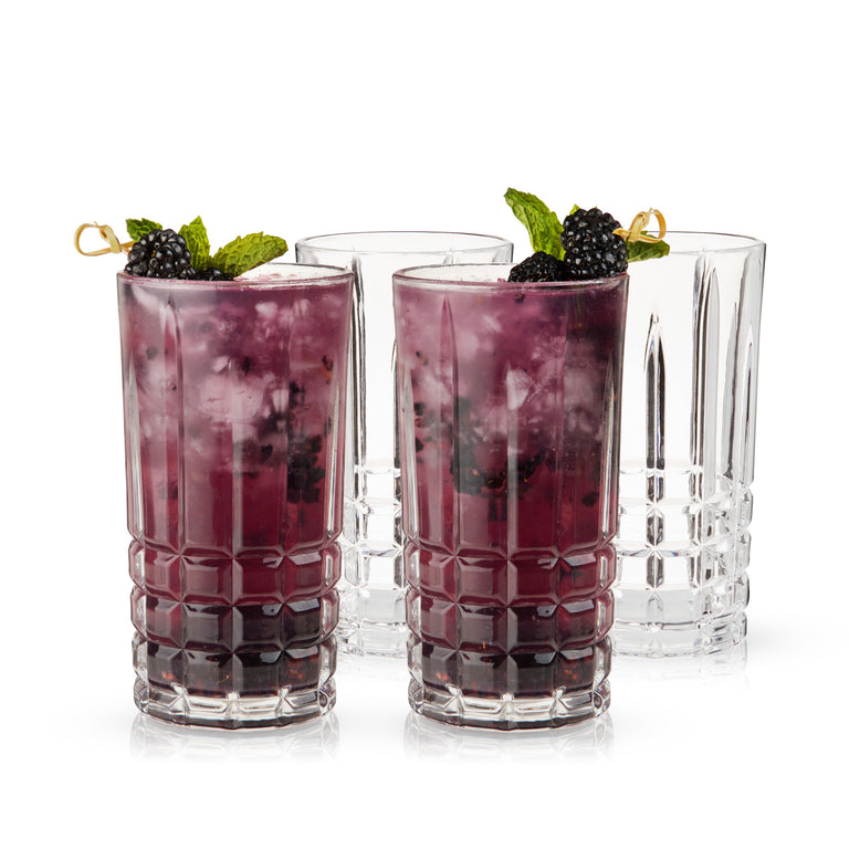 HIGHLAND HIGHBALL TUMBLERS SET OF 4