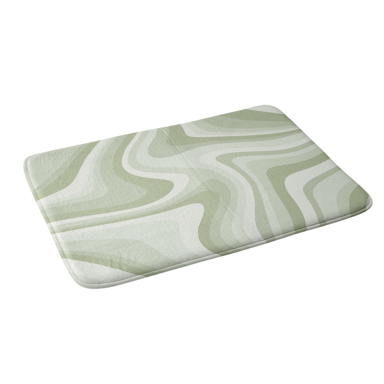 COLOUR POEMS ABSTRACT WAVY STRIPES LXXVIII MEMORY FOAM BATH MAT