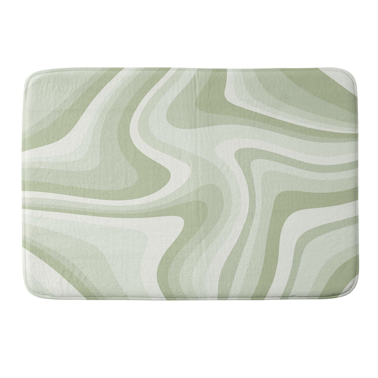 COLOUR POEMS ABSTRACT WAVY STRIPES LXXVIII MEMORY FOAM BATH MAT