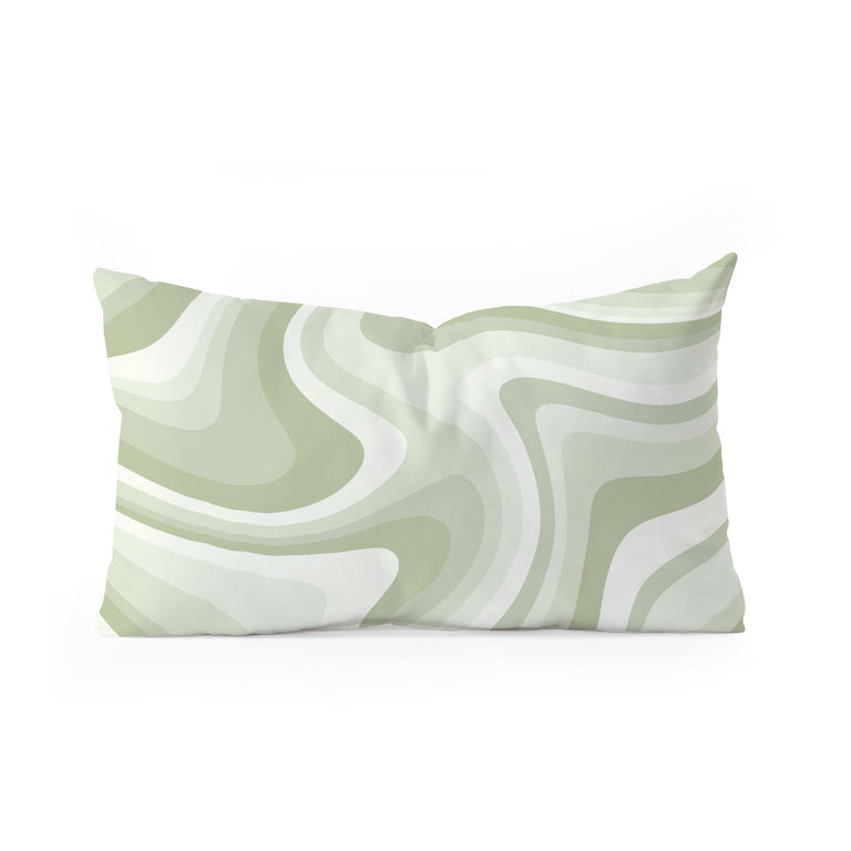 ABSTRACT WAVY STRIPES LXXVIII THROW PILLOW