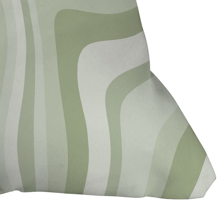 ABSTRACT WAVY STRIPES LXXVIII THROW PILLOW