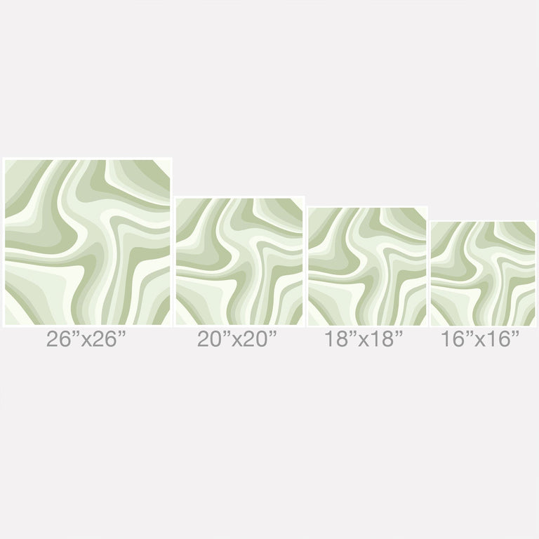 ABSTRACT WAVY STRIPES LXXVIII THROW PILLOW