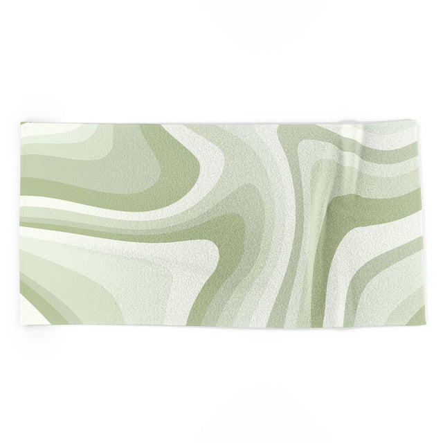 Abstract Wavy Stripes LXXVIII Beach Towel