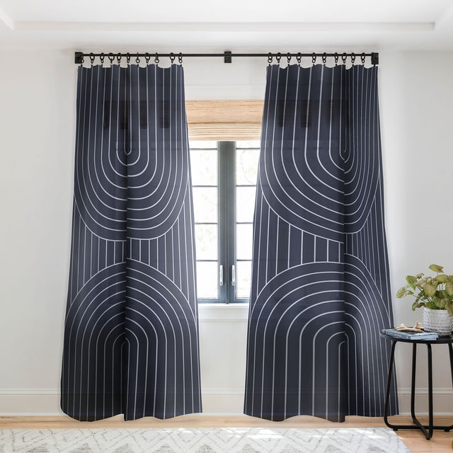 ARCH SYMMETRY XXV SHEER NON REPEAT WINDOW CURTAIN