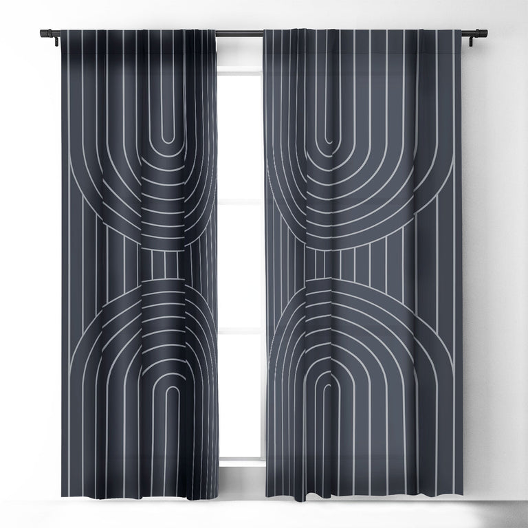 ARCH SYMMETRY XXV BLACKOUT NON REPEAT WINDOW CURTAIN
