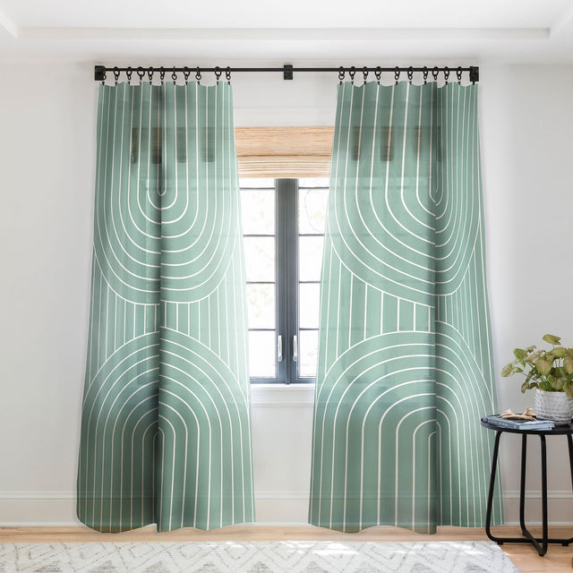 ARCH SYMMETRY XXVIII SHEER NON REPEAT WINDOW CURTAIN