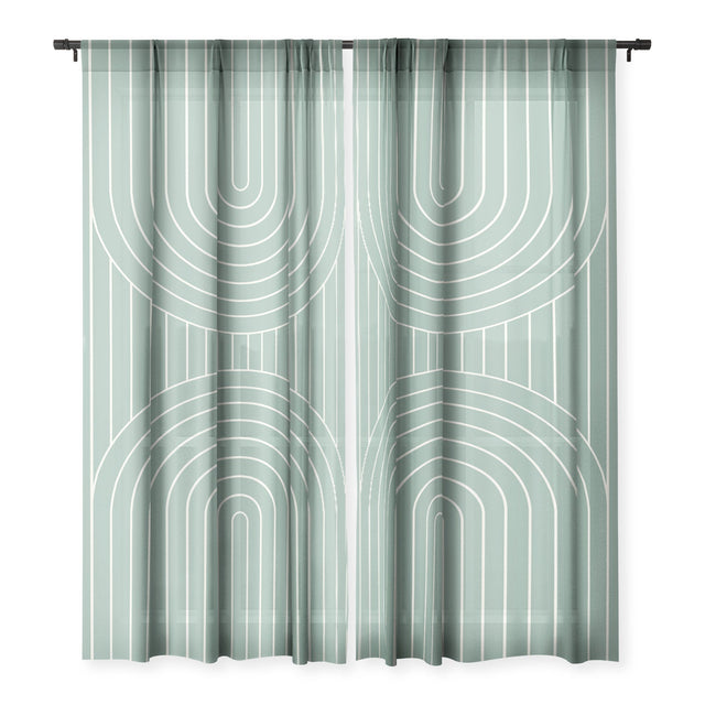 ARCH SYMMETRY XXVIII SHEER NON REPEAT WINDOW CURTAIN