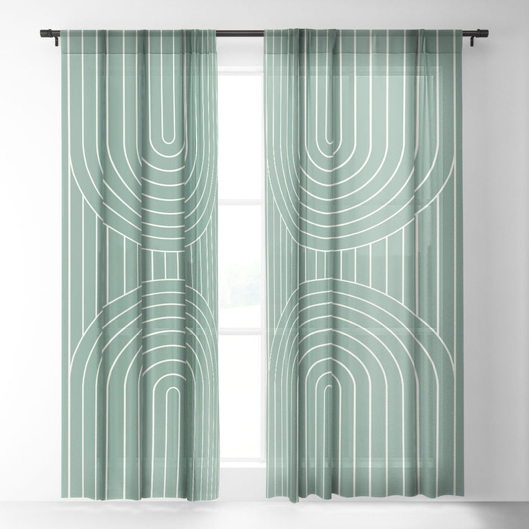 ARCH SYMMETRY XXVIII SHEER NON REPEAT WINDOW CURTAIN