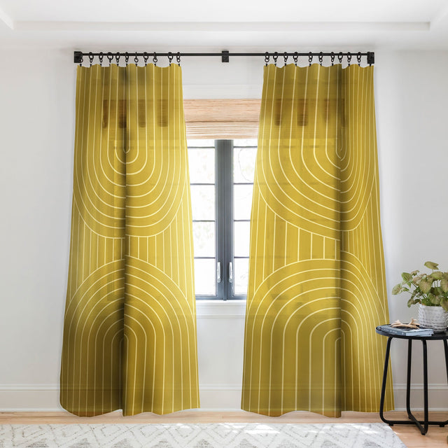 ARCH SYMMETRY XXXI SHEER NON REPEAT WINDOW CURTAIN