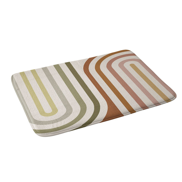 COLOUR POEMS BOLD CURVATURE STRIPES I MEMORY FOAM BATH MAT