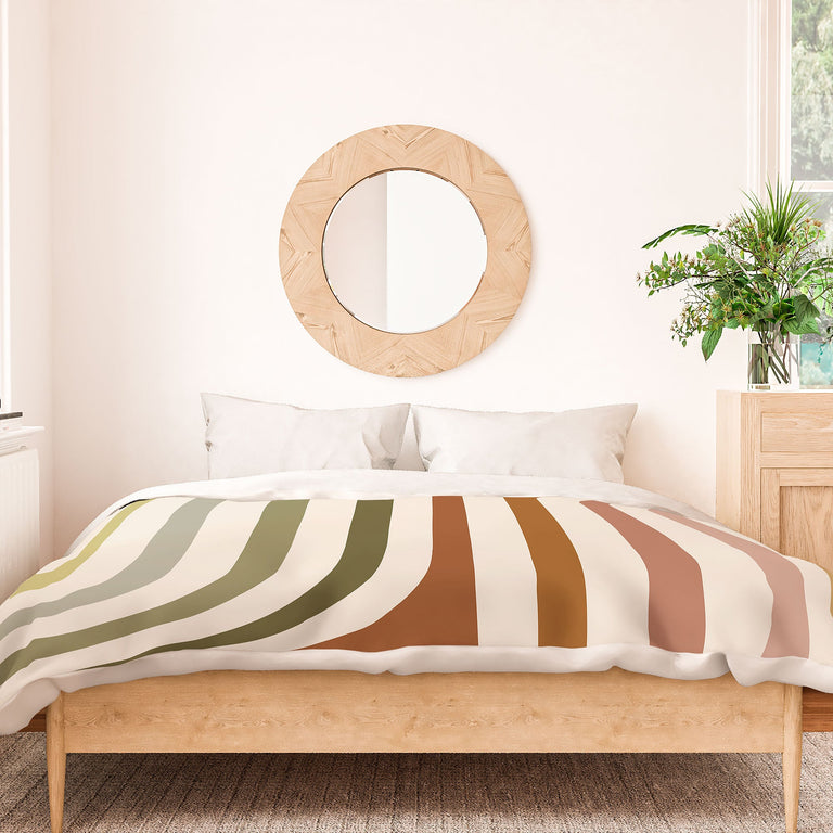 BOLD CURVATURE STRIPES I DUVET / COMFORTER
