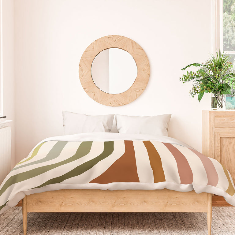 BOLD CURVATURE STRIPES I DUVET / COMFORTER