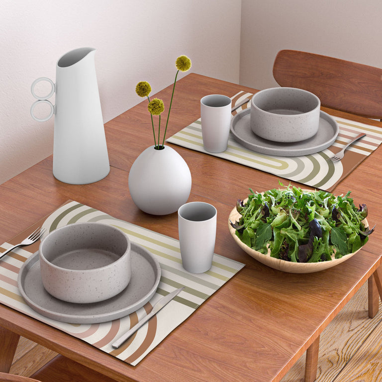 Bold Curvature Stripes I Placemat