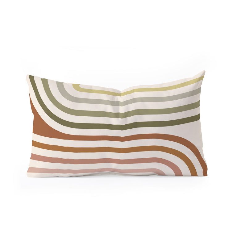 BOLD CURVATURE STRIPES I THROW PILLOW