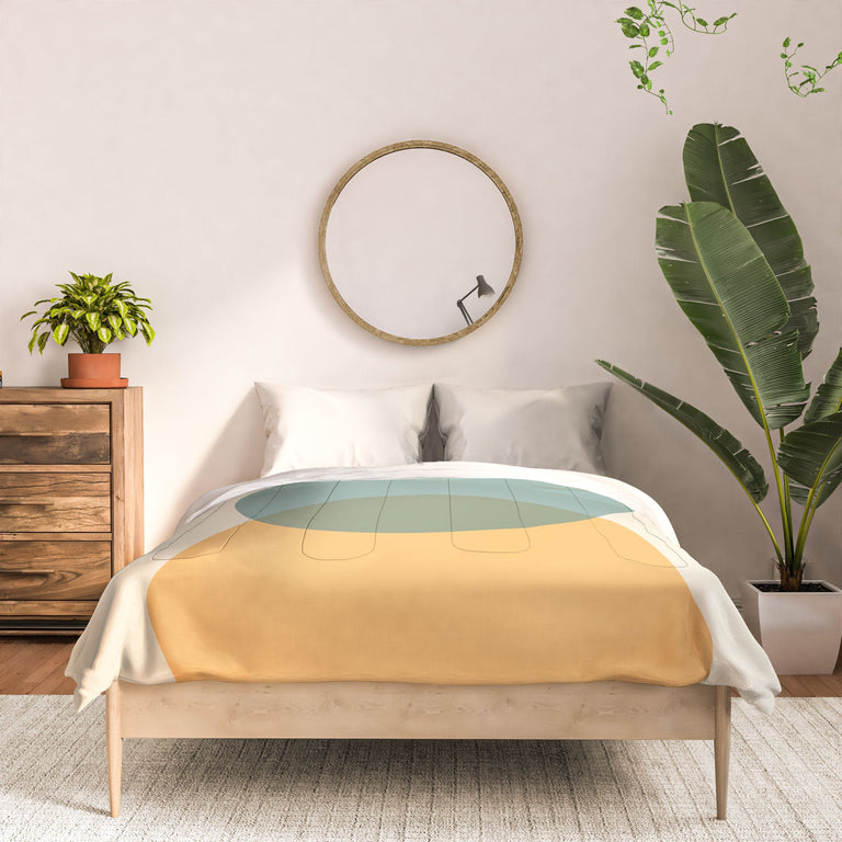 CIRCLE GRADIENT MELON DUVET / COMFORTER