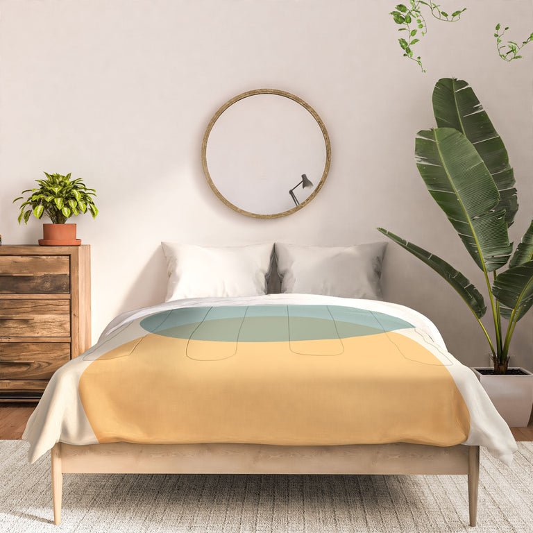 CIRCLE GRADIENT MELON DUVET / COMFORTER