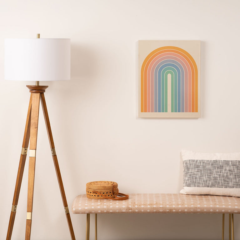 Gradient Arch Rainbow III Art Canvas