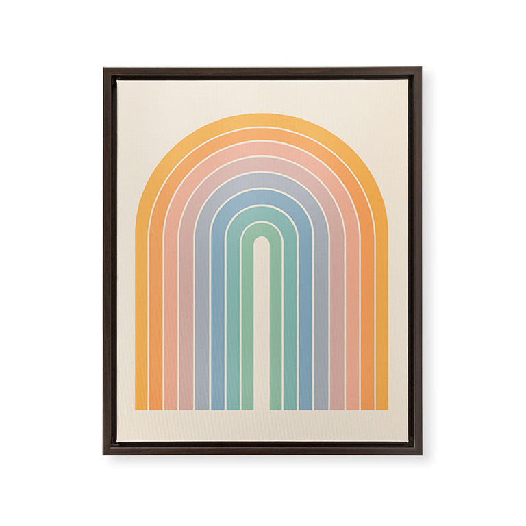 Gradient Arch Rainbow III Art Canvas