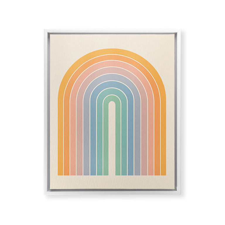 Gradient Arch Rainbow III Art Canvas