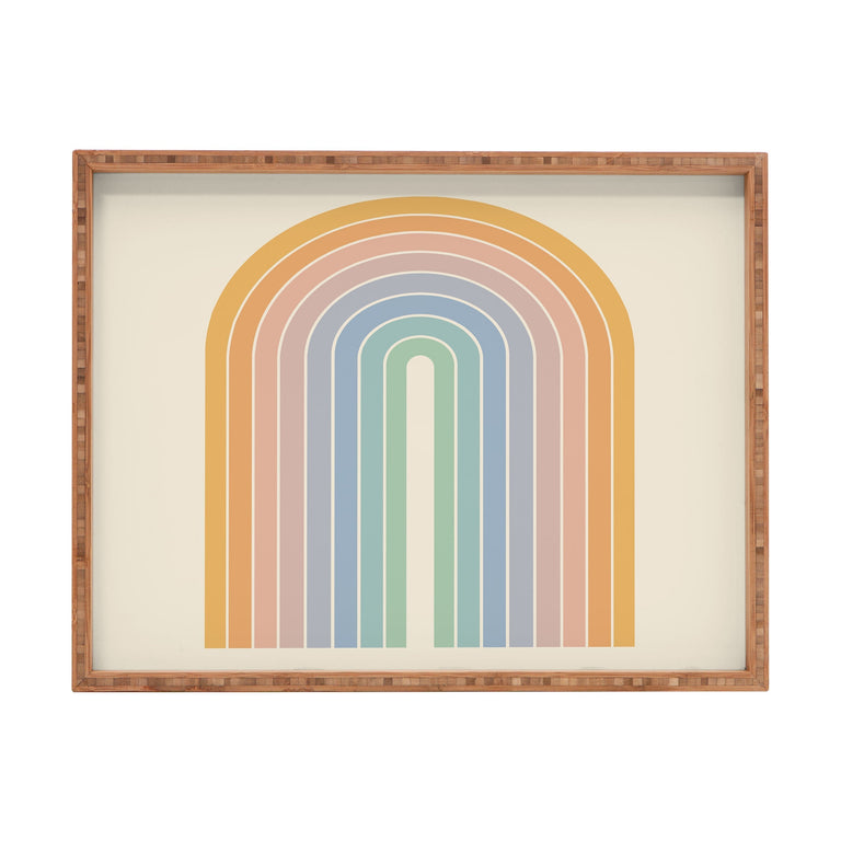 GRADIENT ARCH RAINBOW III RECTANGULAR TRAY