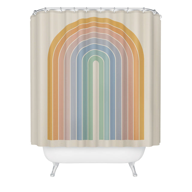 COLOUR POEMS GRADIENT ARCH RAINBOW III SHOWER CURTAIN
