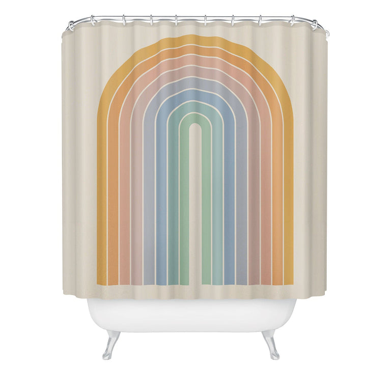 COLOUR POEMS GRADIENT ARCH RAINBOW III SHOWER CURTAIN