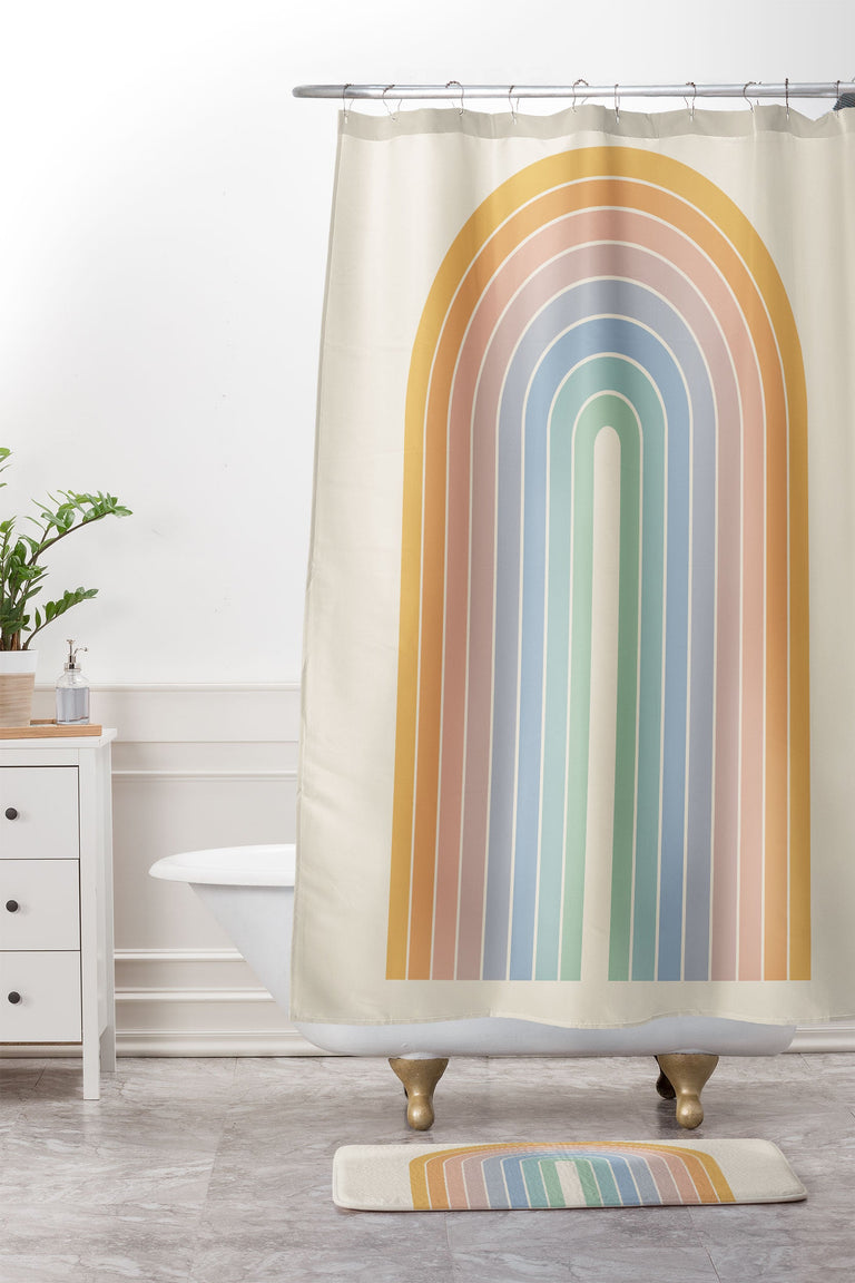 COLOUR POEMS GRADIENT ARCH RAINBOW III MEMORY FOAM BATH MAT