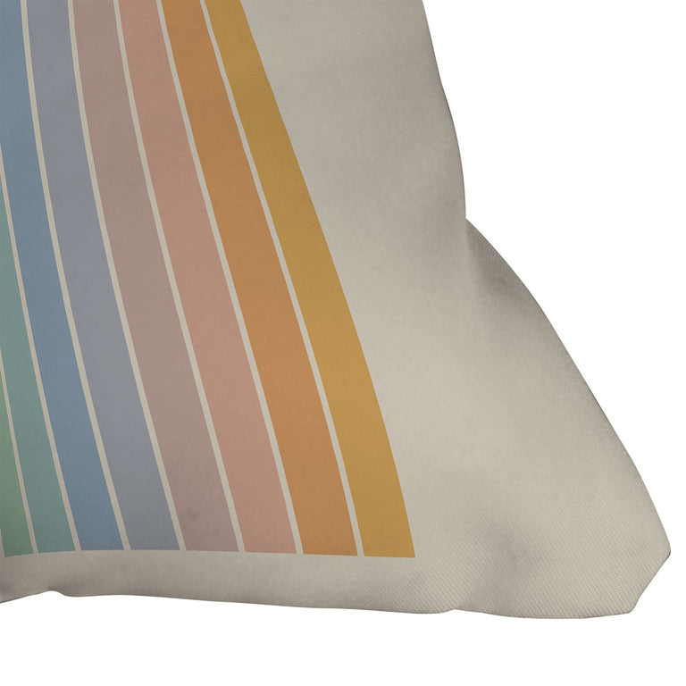 GRADIENT ARCH RAINBOW III THROW PILLOW