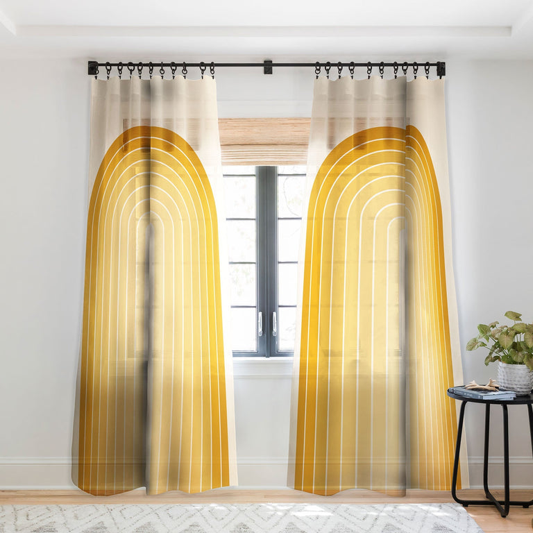 GRADIENT ARCH XXV SHEER NON REPEAT WINDOW CURTAIN