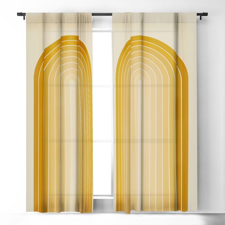 GRADIENT ARCH XXV BLACKOUT NON REPEAT WINDOW CURTAIN