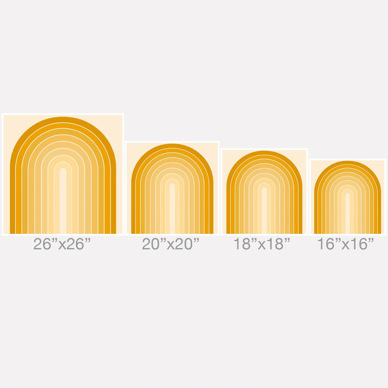 GRADIENT ARCH XXV THROW PILLOW