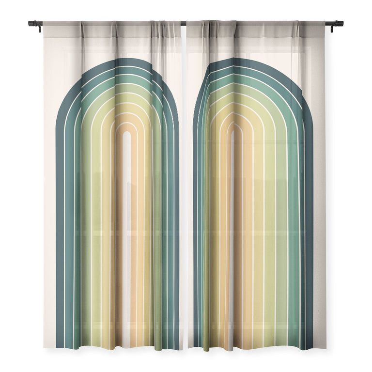 GRADIENT ARCH XXVI SHEER NON REPEAT WINDOW CURTAIN