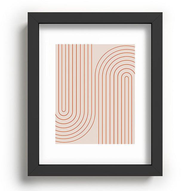 Minimal Line Curvature Coral 2 Recessed Framing Rectangle