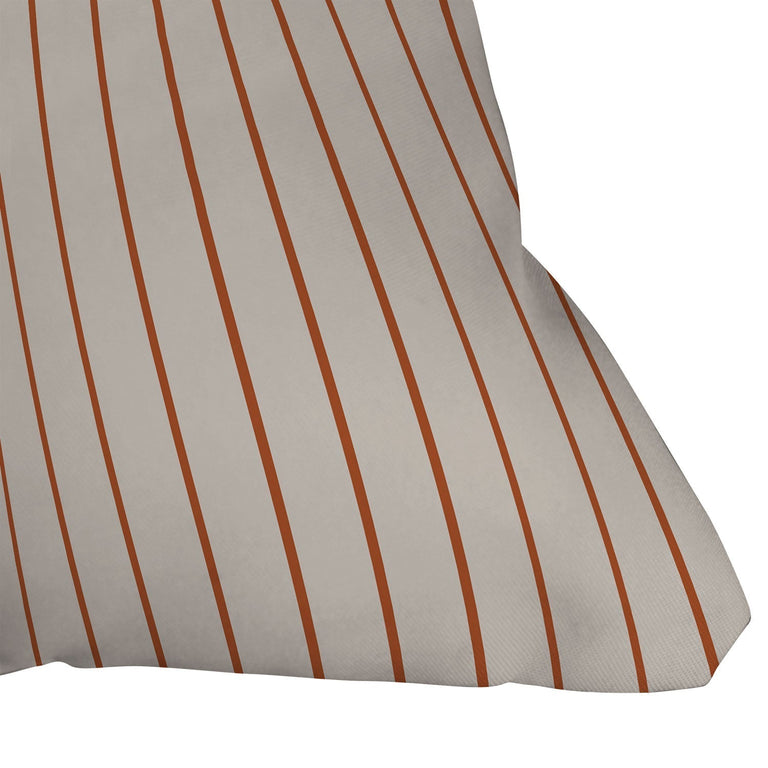 MINIMAL LINE CURVATURE CORAL 2 THROW PILLOW