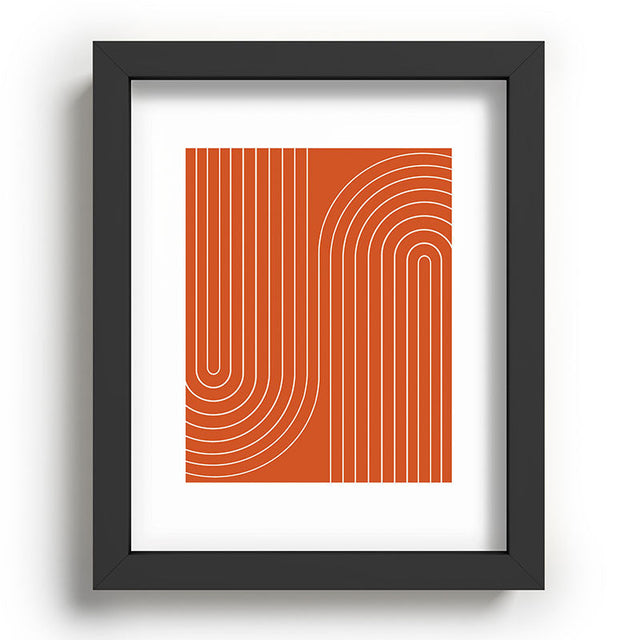 Minimal Line Curvature Coral Recessed Framing Rectangle
