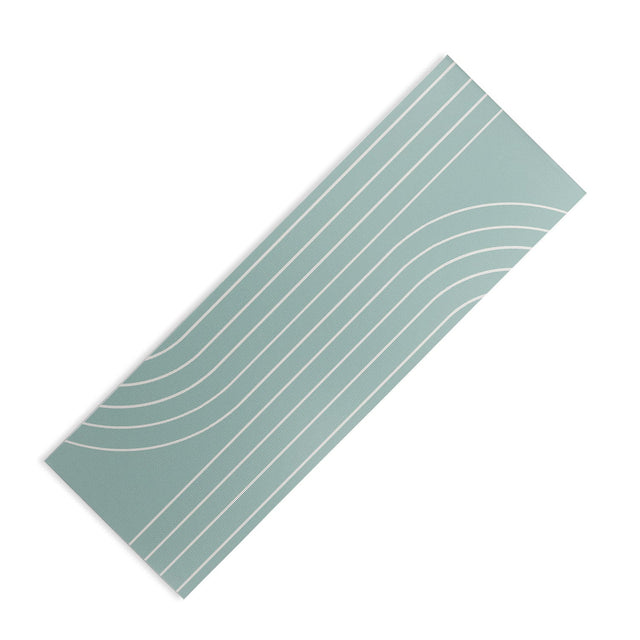 Minimal Line Curvature Sage Yoga Mat